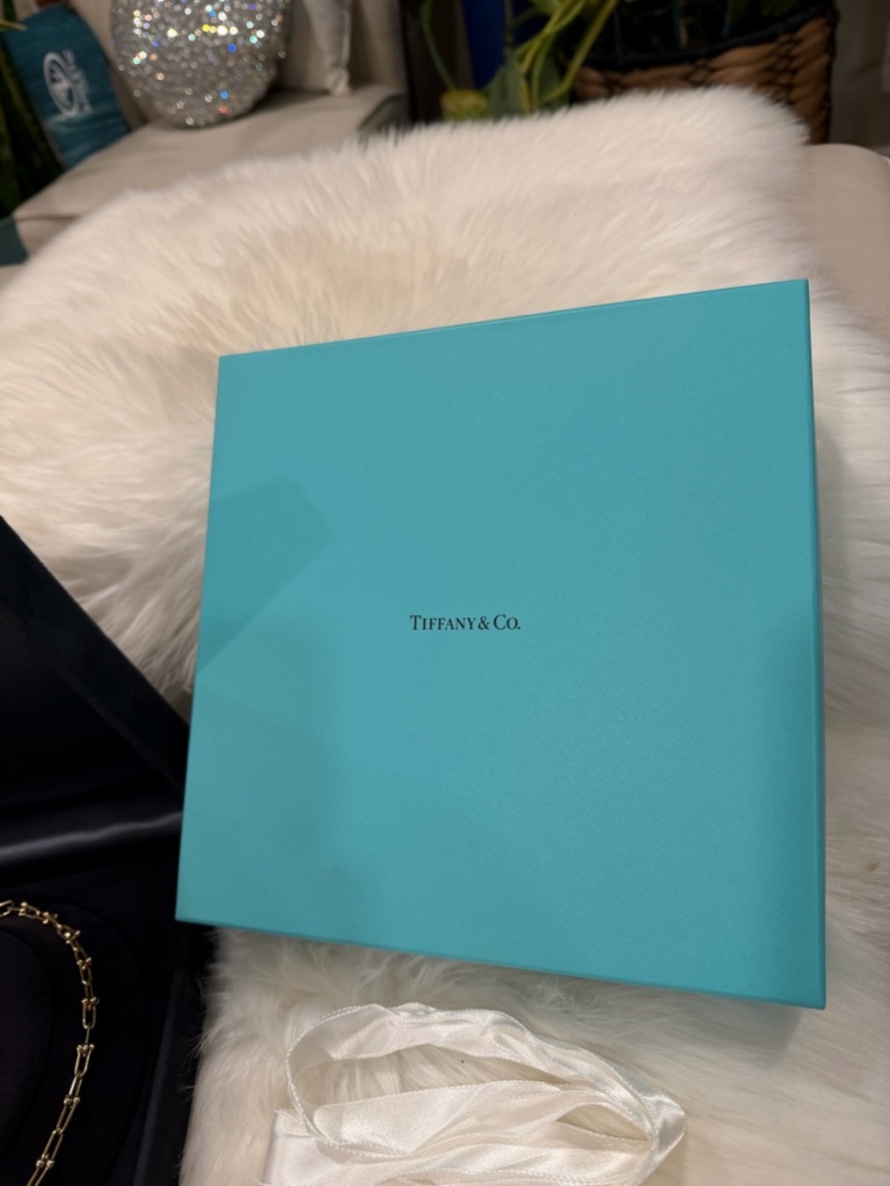 Tiffany & Co. signature black velvet necklace presentation case - Picture 3 of 4